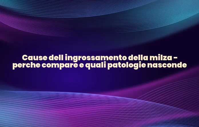 Cause dellâ€™ingrossamento della milza